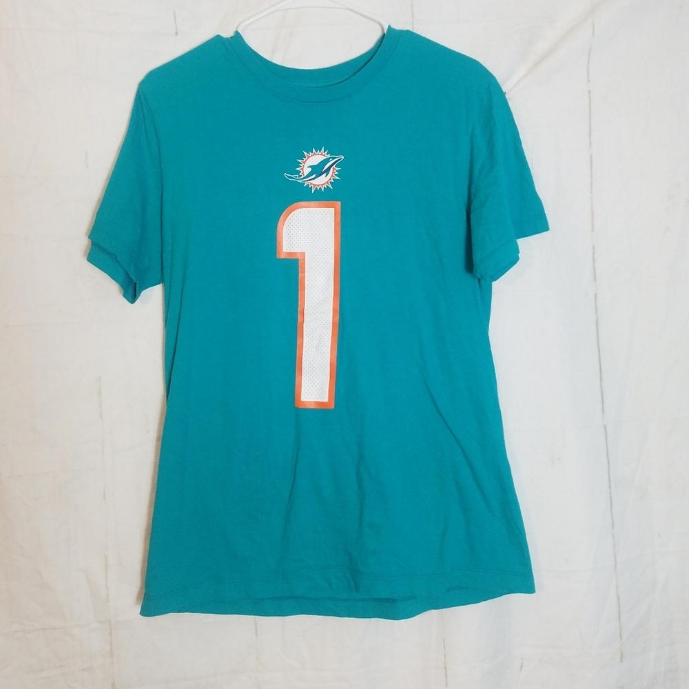 The Nike Tee Tagovailoa Teal Miami Dolphins T-Shirt